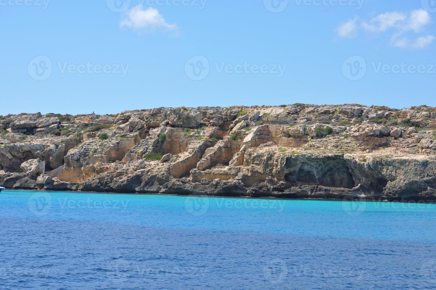 Aegadian Islands beach in Trapani photo