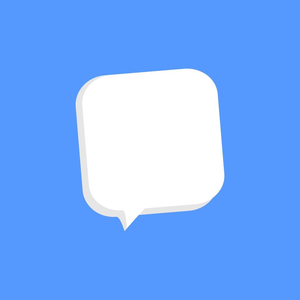 Iconos de burbujas de voz 3d. chat 3d realista, conversación, mensajero, comunicación, icono de burbuja de diálogo. cuadro de chat cuadrado, circular y rectangular de ilustración vectorial. banner, pegatina, etiqueta, plantilla de placa. vector
