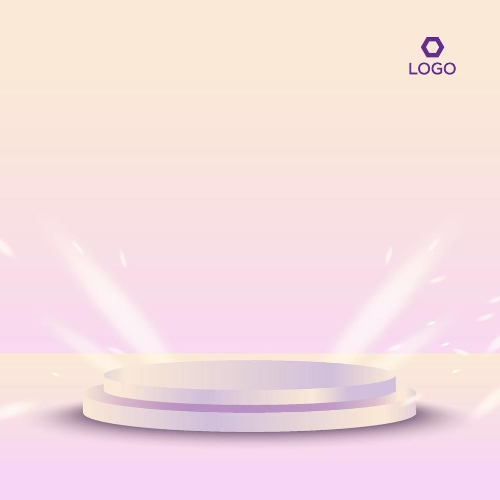 Abstract background scene for product display 3d rendering Premium Vector