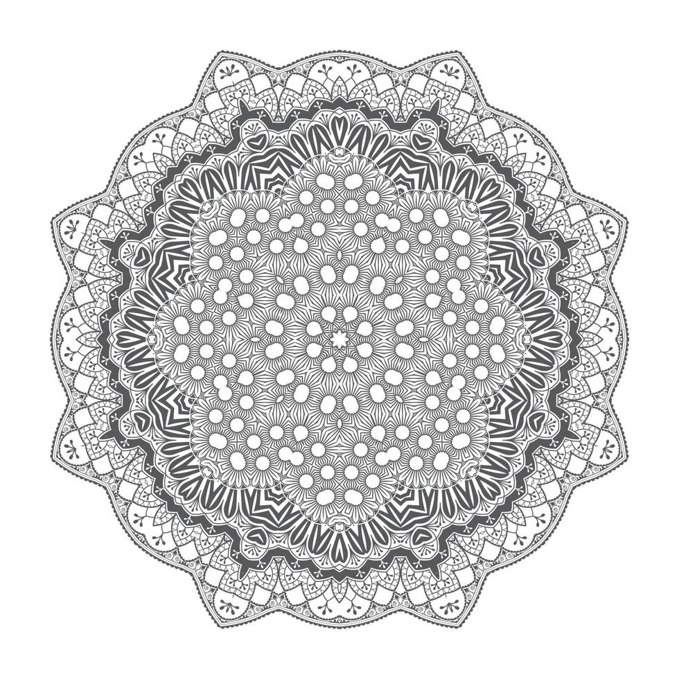 beautiful line art mandala vector for design