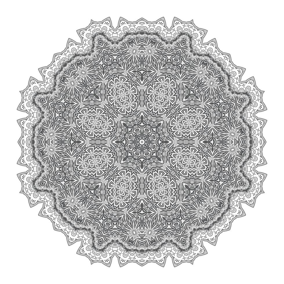 beautiful line art mandala design vector