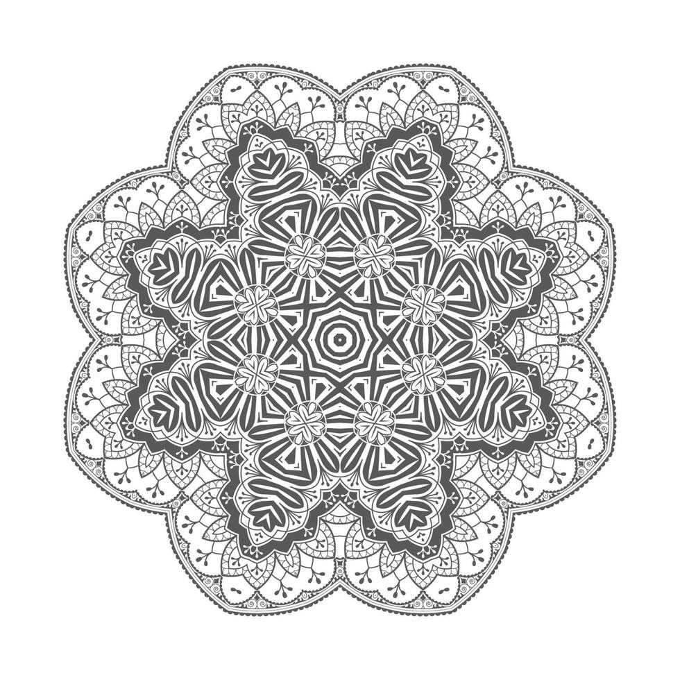 beautiful line art mandala vector