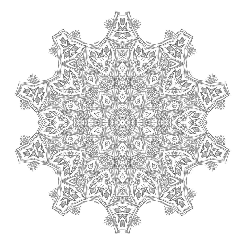 hermoso vector de mandala para el diseño