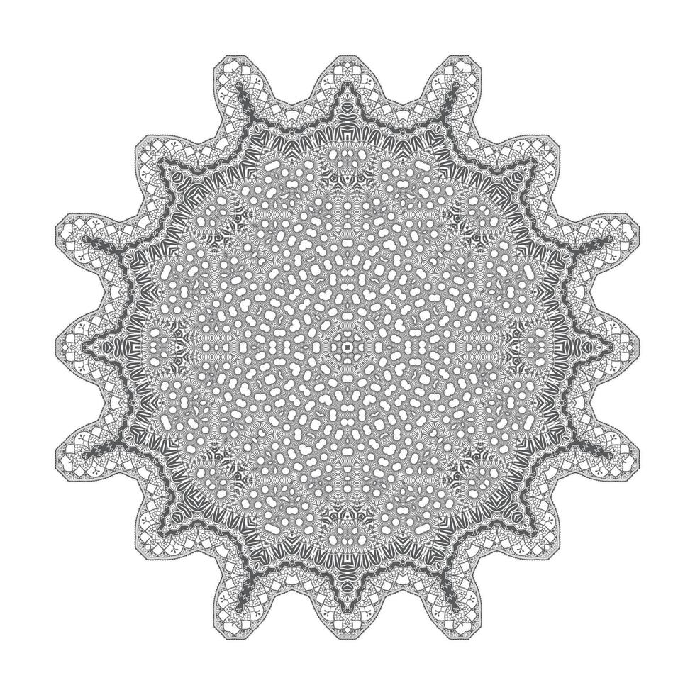 beautiful line art mandala vector for design