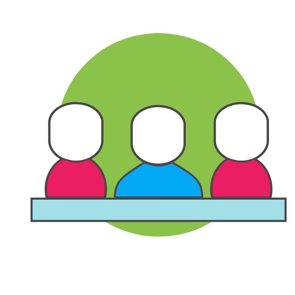 Graphic vector illustration of meeting.suitable for business or company