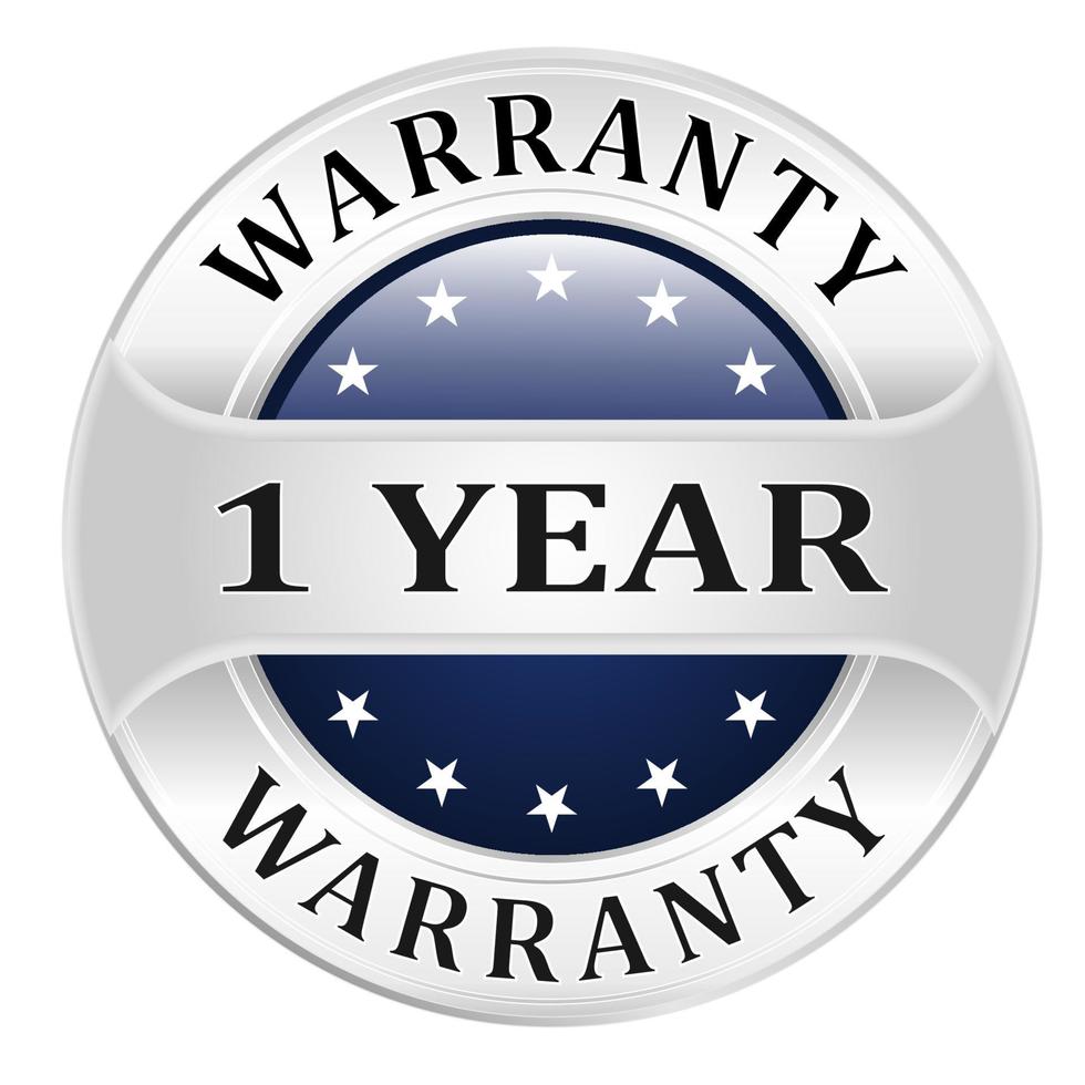 Warranty badge vector