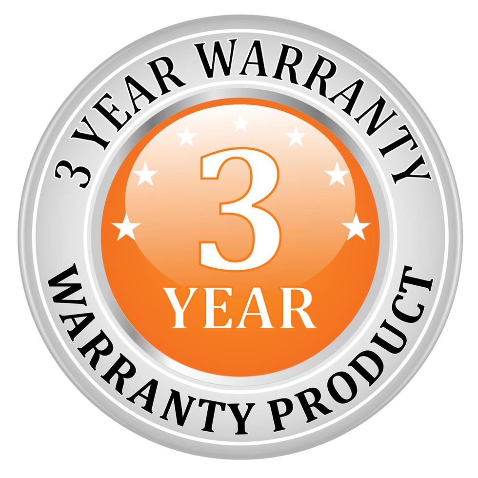 Warranty badge vector