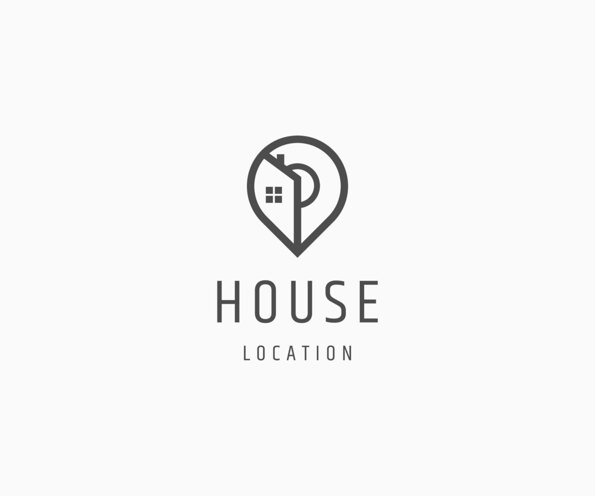House point logo icon design template vector