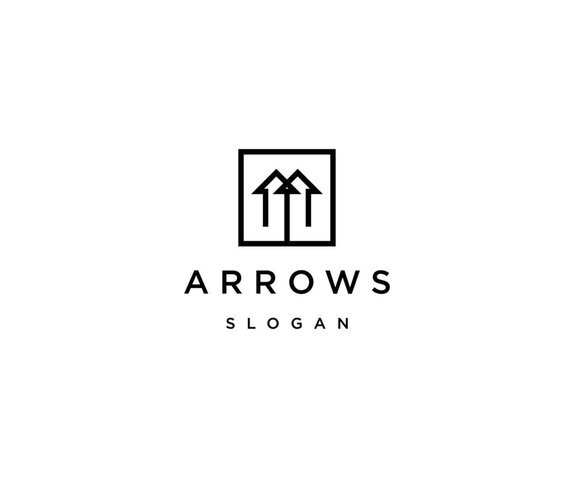Abstract arrows logo icon design template vector
