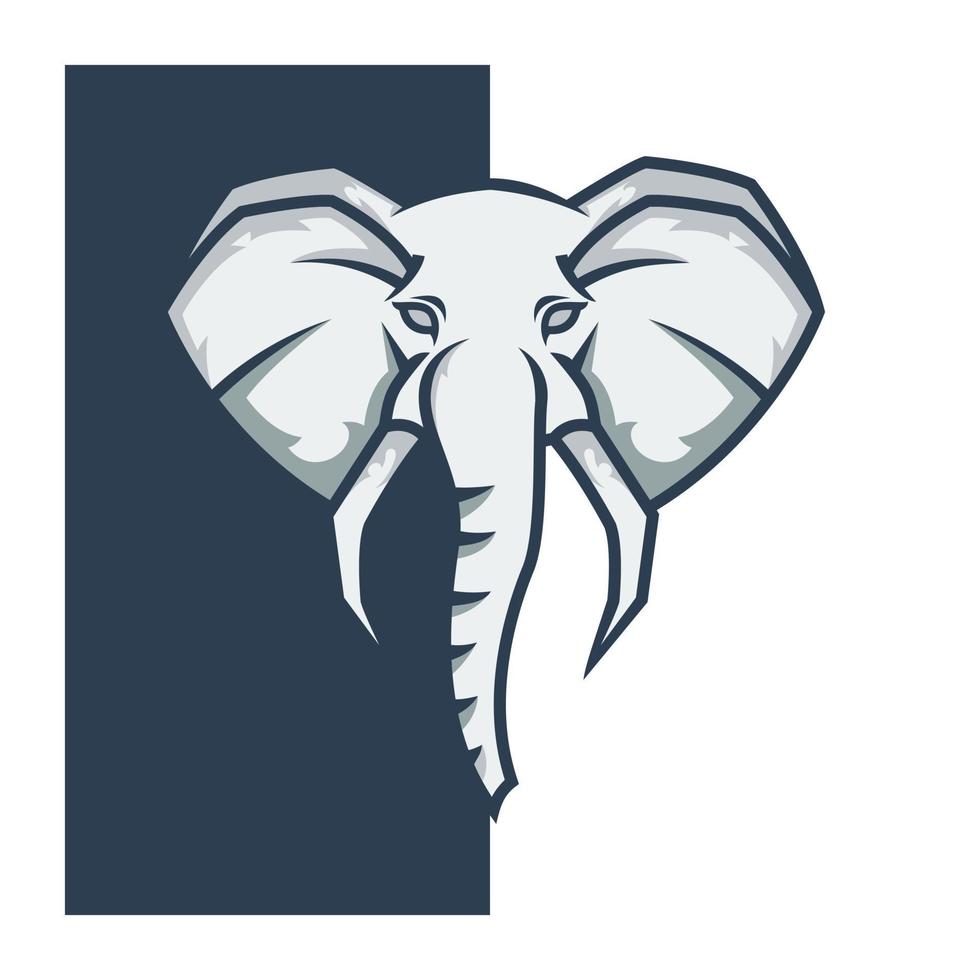 vector de diseño de logotipo de mascota de elefante