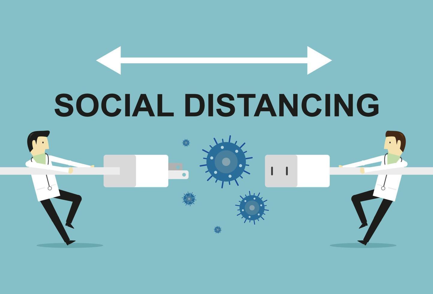 Stop the infection and keep your distance vector