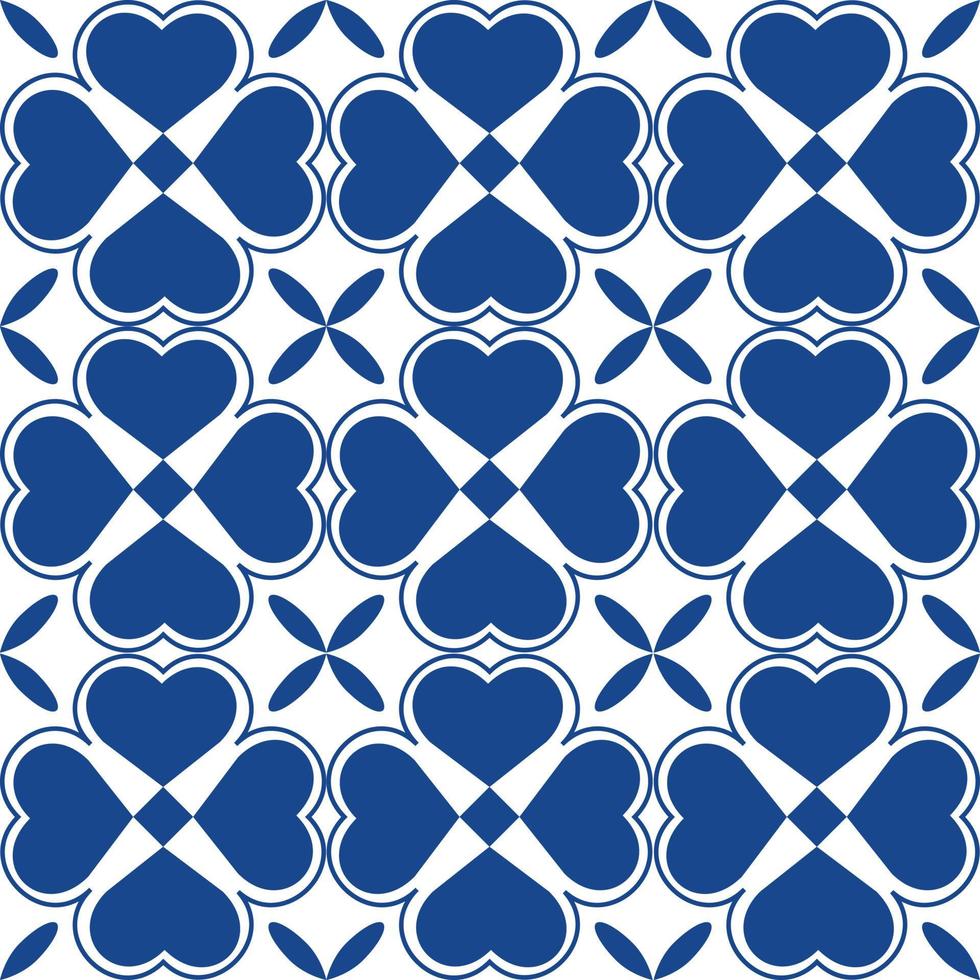 Classic Ceramic Tile Design With Floral vector