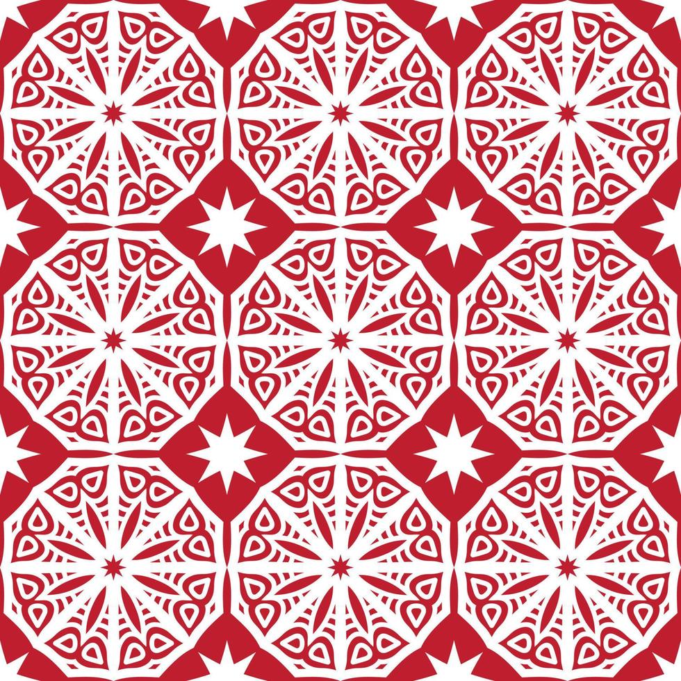 Old Ceramic Tiles Patterns Seamless vectors