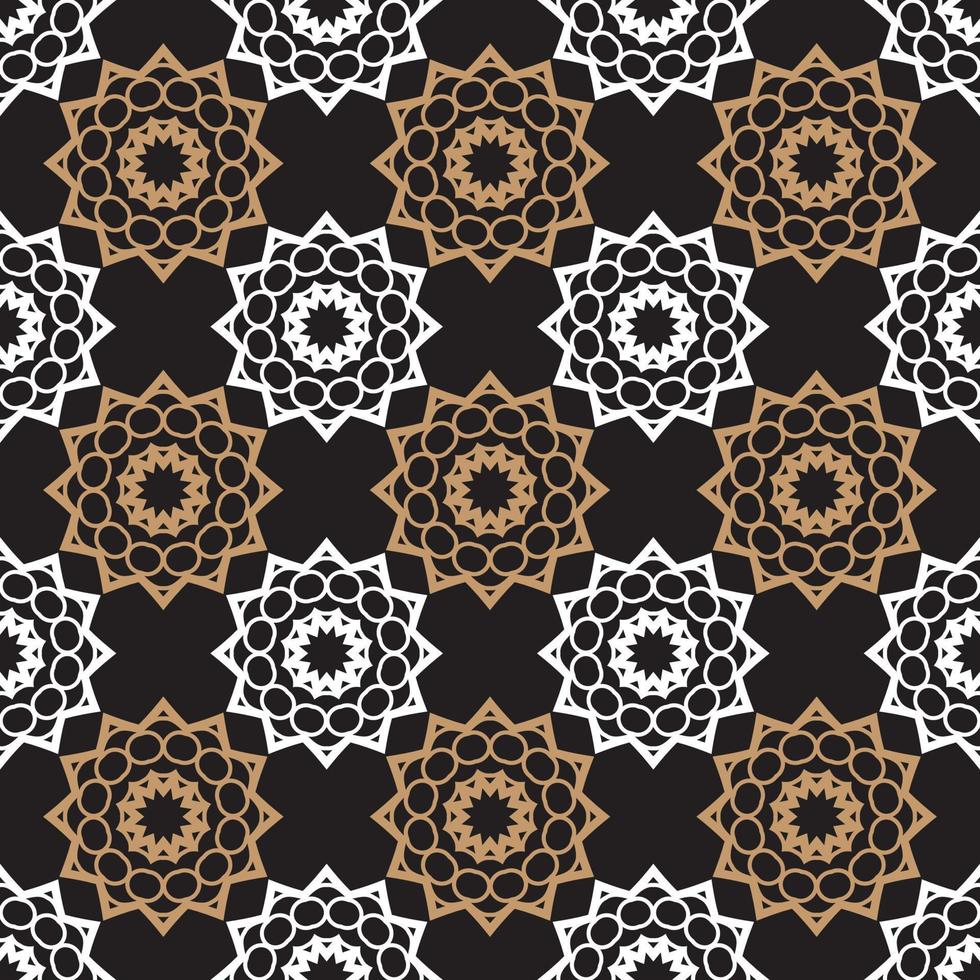 Tile Design With Floral vector