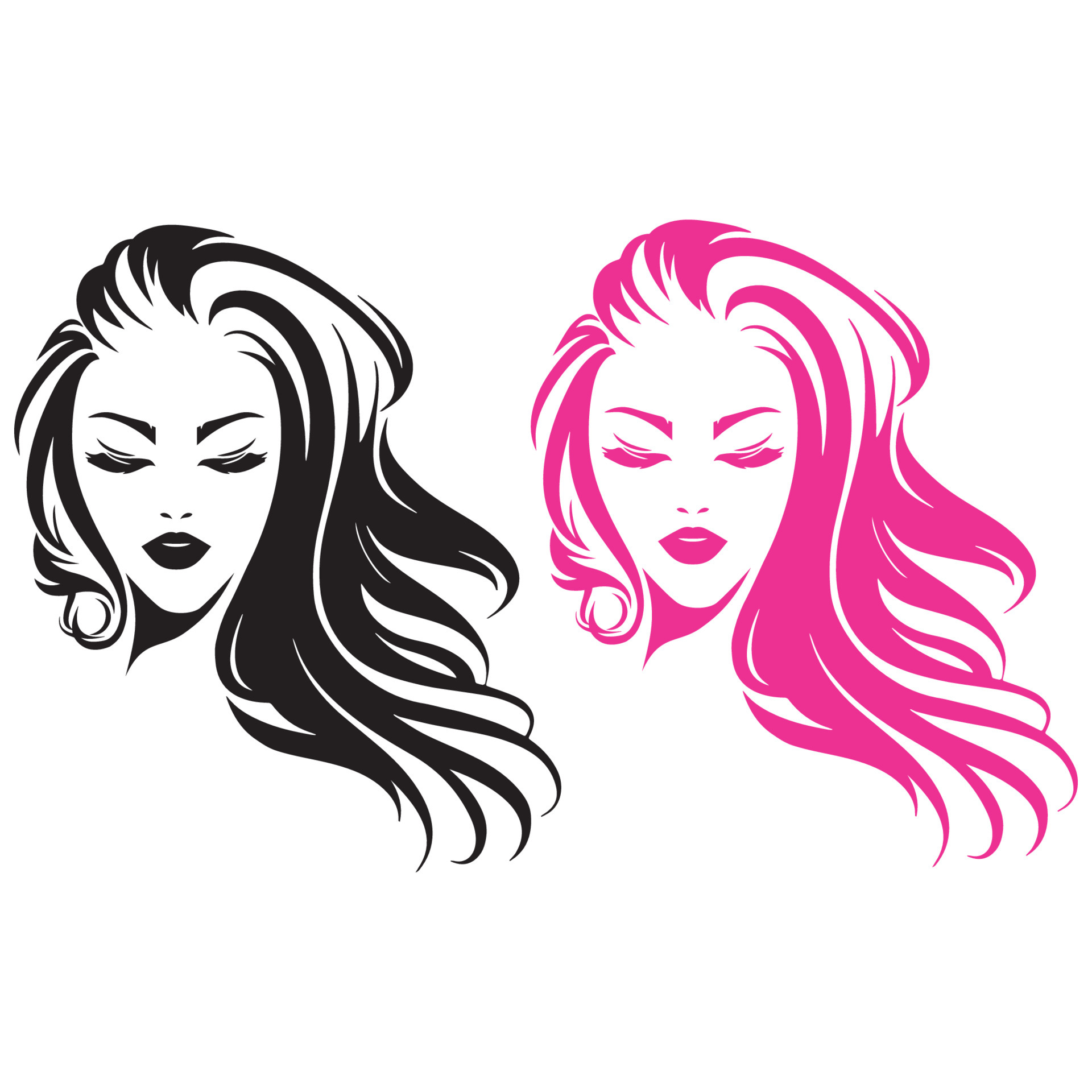 Beauty Hair and cosmetic logo 6549625 Vector Art at Vecteezy