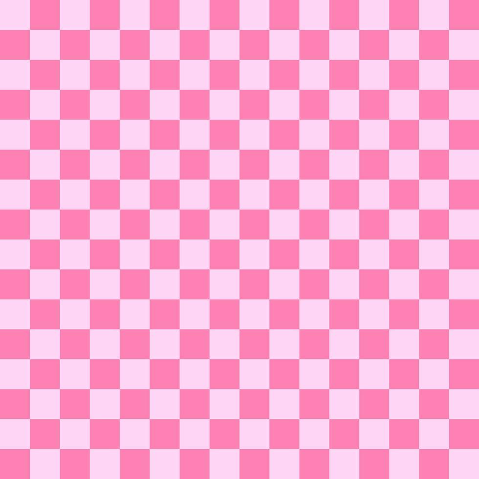 Checkered seamless sweet pink tone  pattern background, sweet girl colors. Tablecloth pattern. Love, valentine, baby, girl, wedding, celebration concept. vector