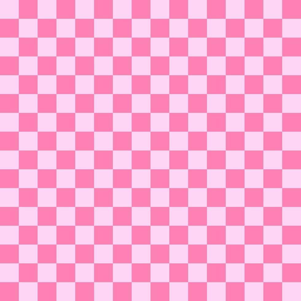 Checkered seamless sweet pink tone  pattern background, sweet girl colors. Tablecloth pattern. Love, valentine, baby, girl, wedding, celebration concept. vector