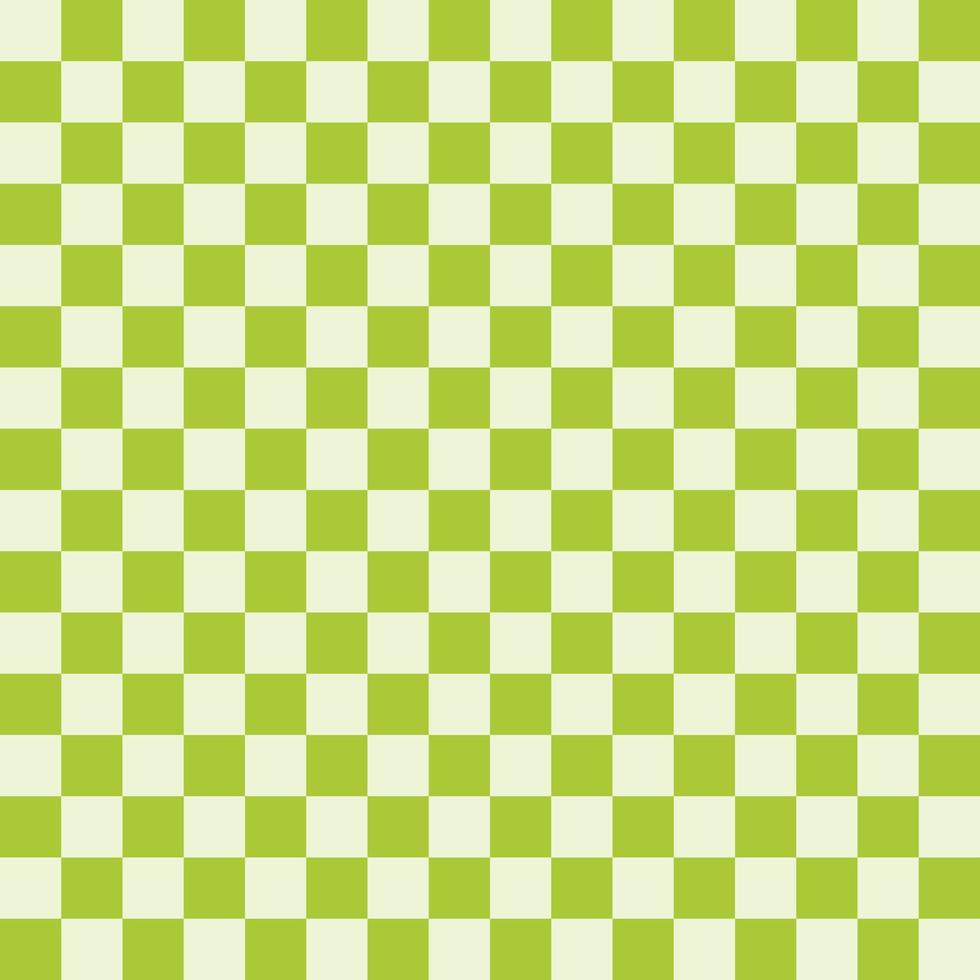 Checkered seamless green  pattern backgroun, Green and Light Green Pattern. vector