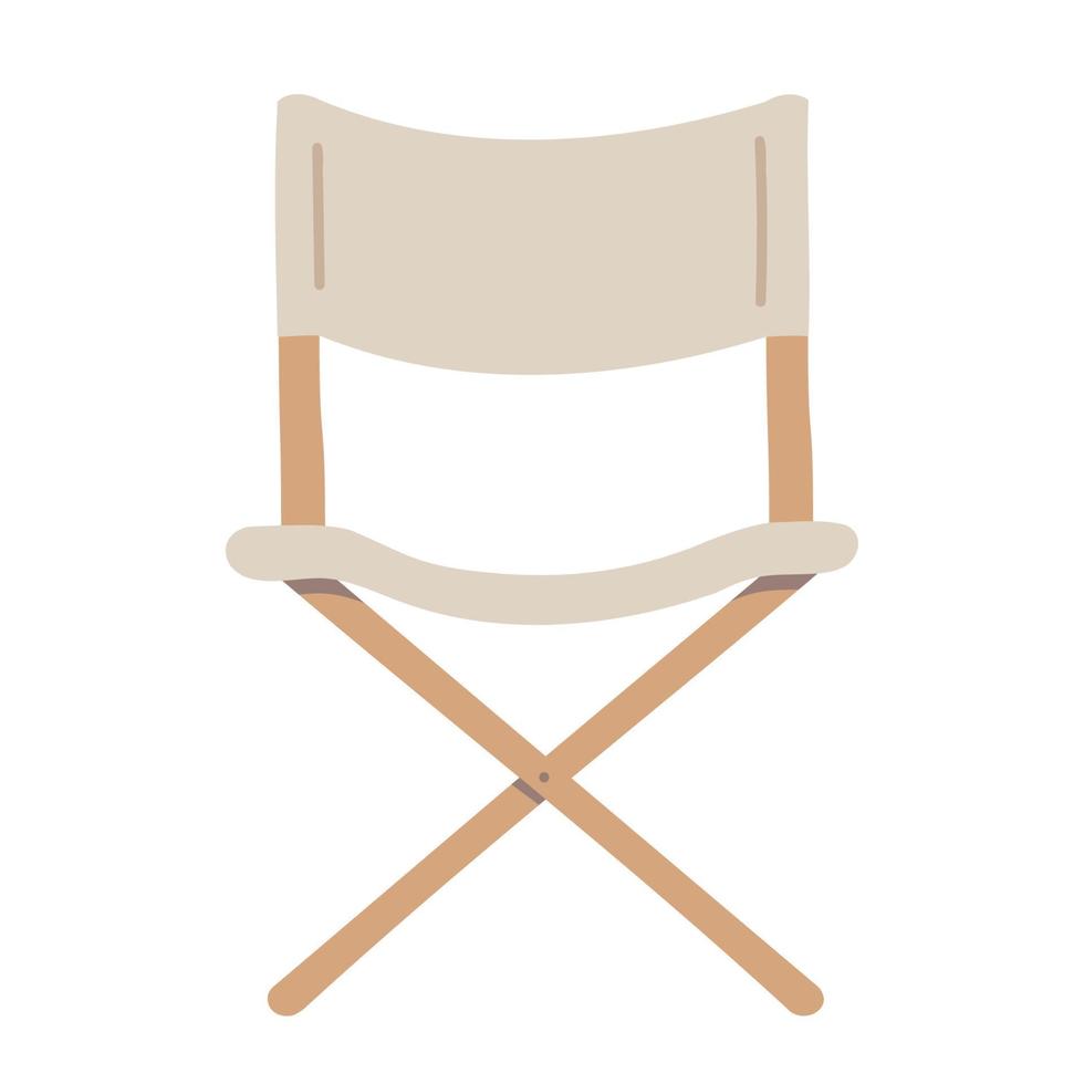 Camping Chair. Hand drawn doodle icon. vector