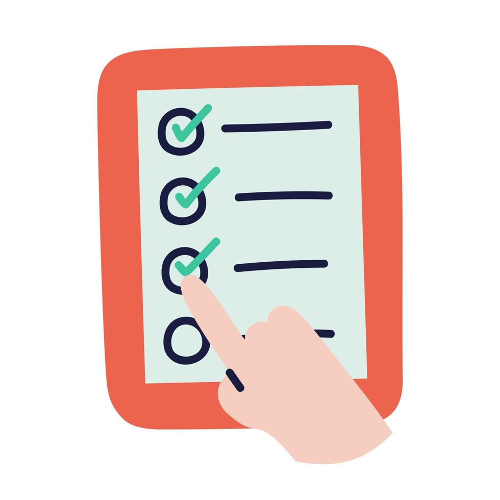 To Do List. Hand Drawn Doodle Icon. vector