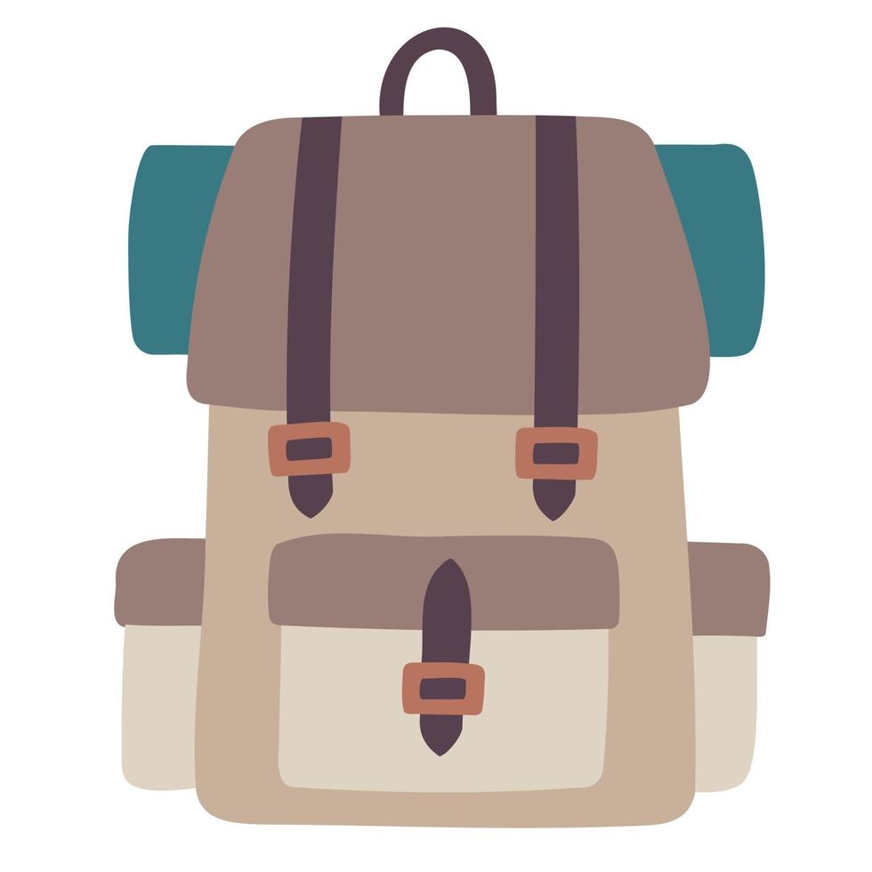 mochila. icono de garabato dibujado a mano. vector