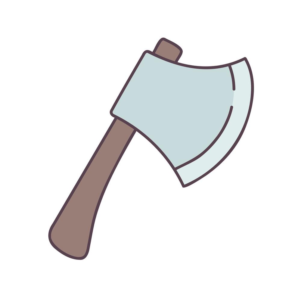 Axe. Hand drawn doodle icon. vector