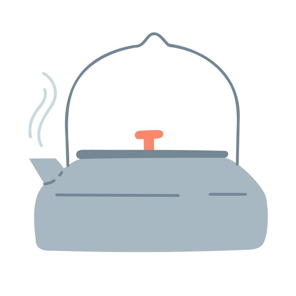 Kettle. Hand drawn doodle icon. vector