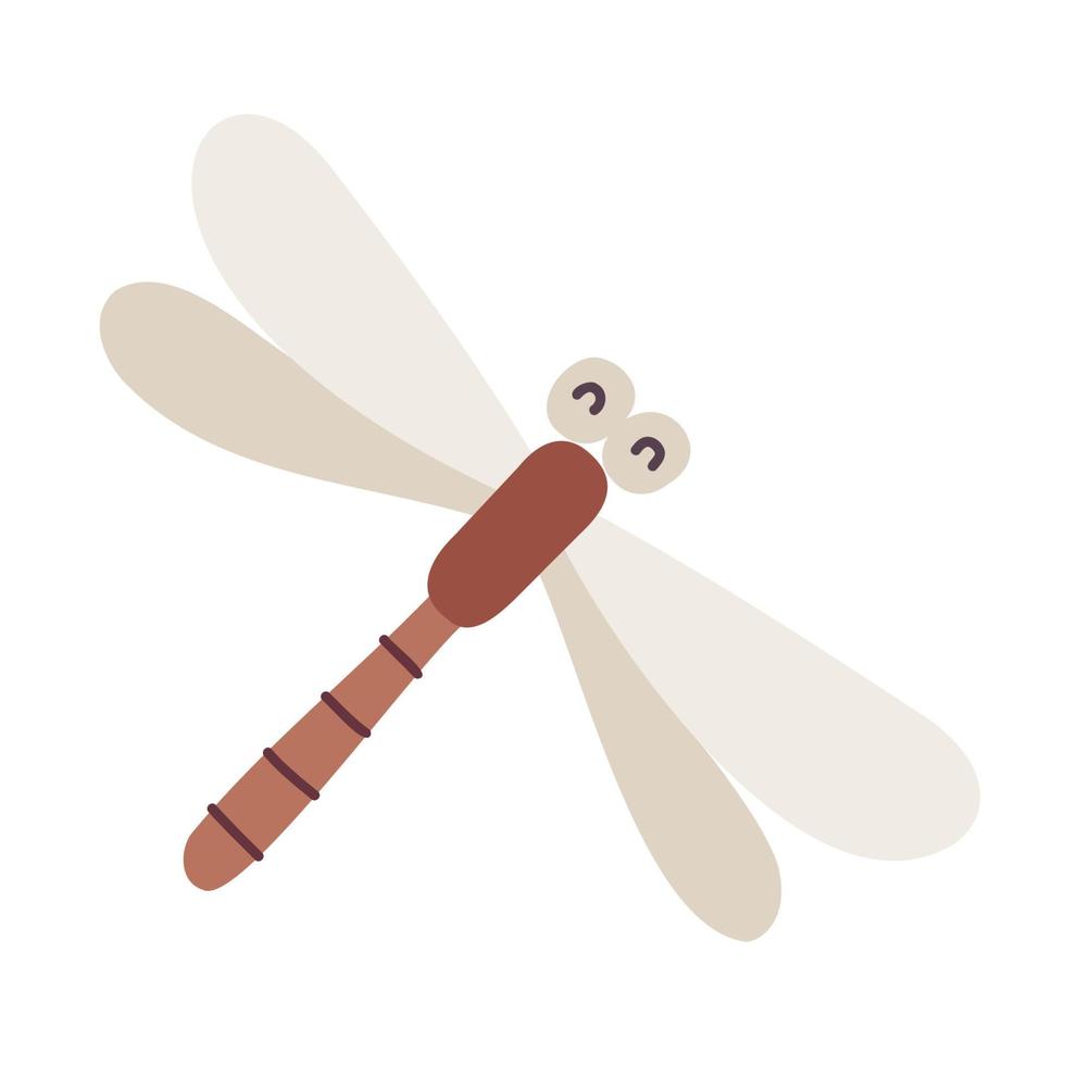 Dragonfly. Hand Drawn Spring Icons. vector