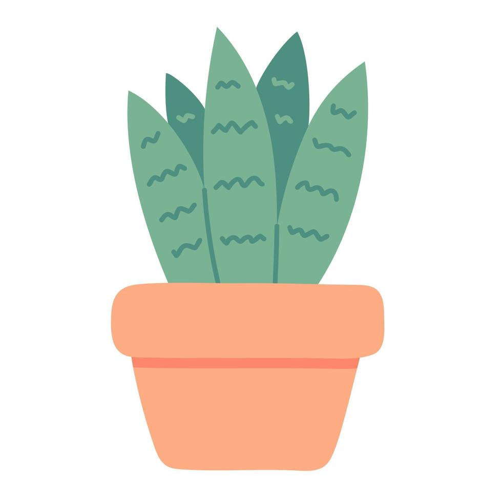 planta de casa. iconos de primavera dibujados a mano. vector