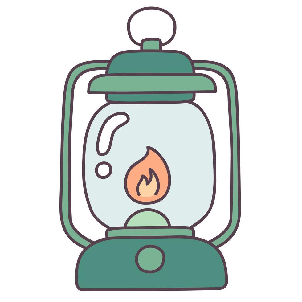 Lantern. Hand drawn doodle icon. vector