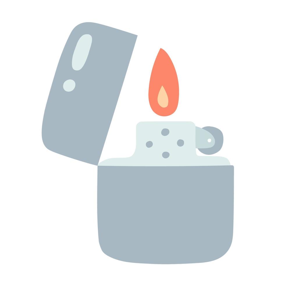 Lighter. Hand drawn doodle icon. vector