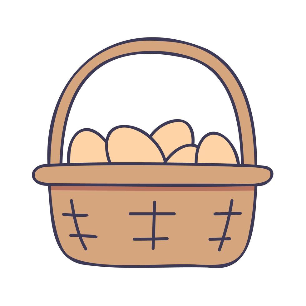 Egg. Hand Drawn Spring Icons. vector