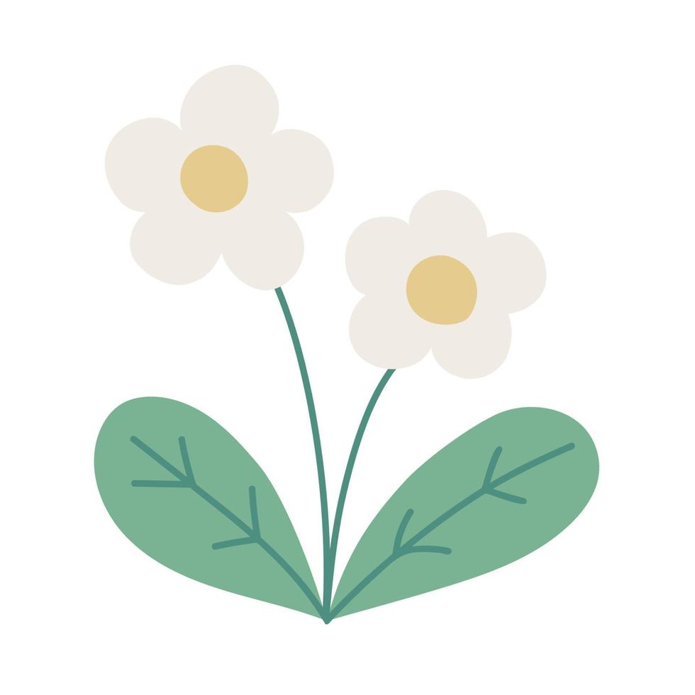 flor. iconos de primavera dibujados a mano. vector