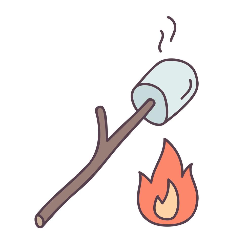 smores icono de garabato dibujado a mano. vector