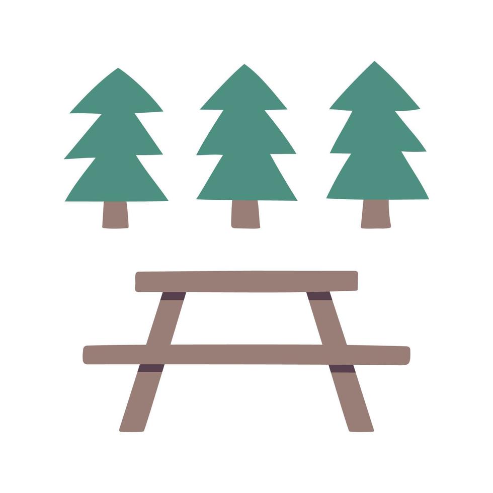 National park. Hand drawn doodle icon. vector
