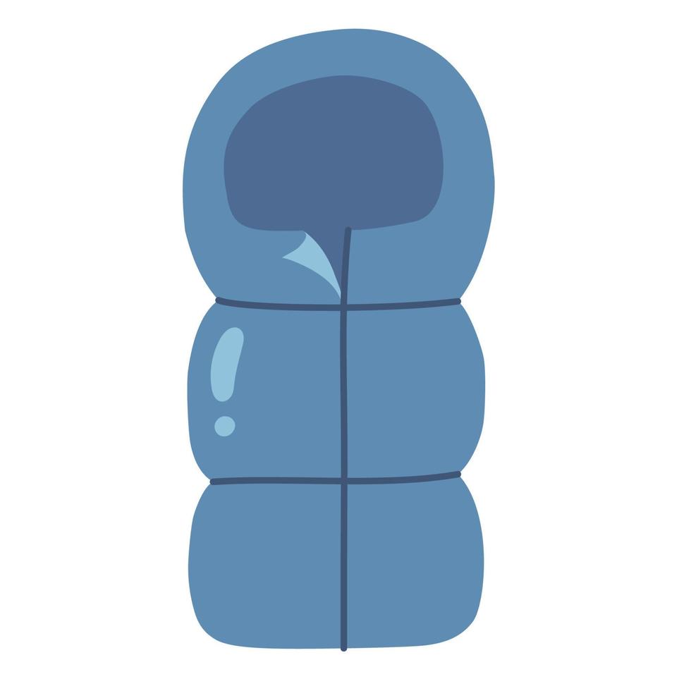 Sleeping bag. Hand drawn doodle icon. vector