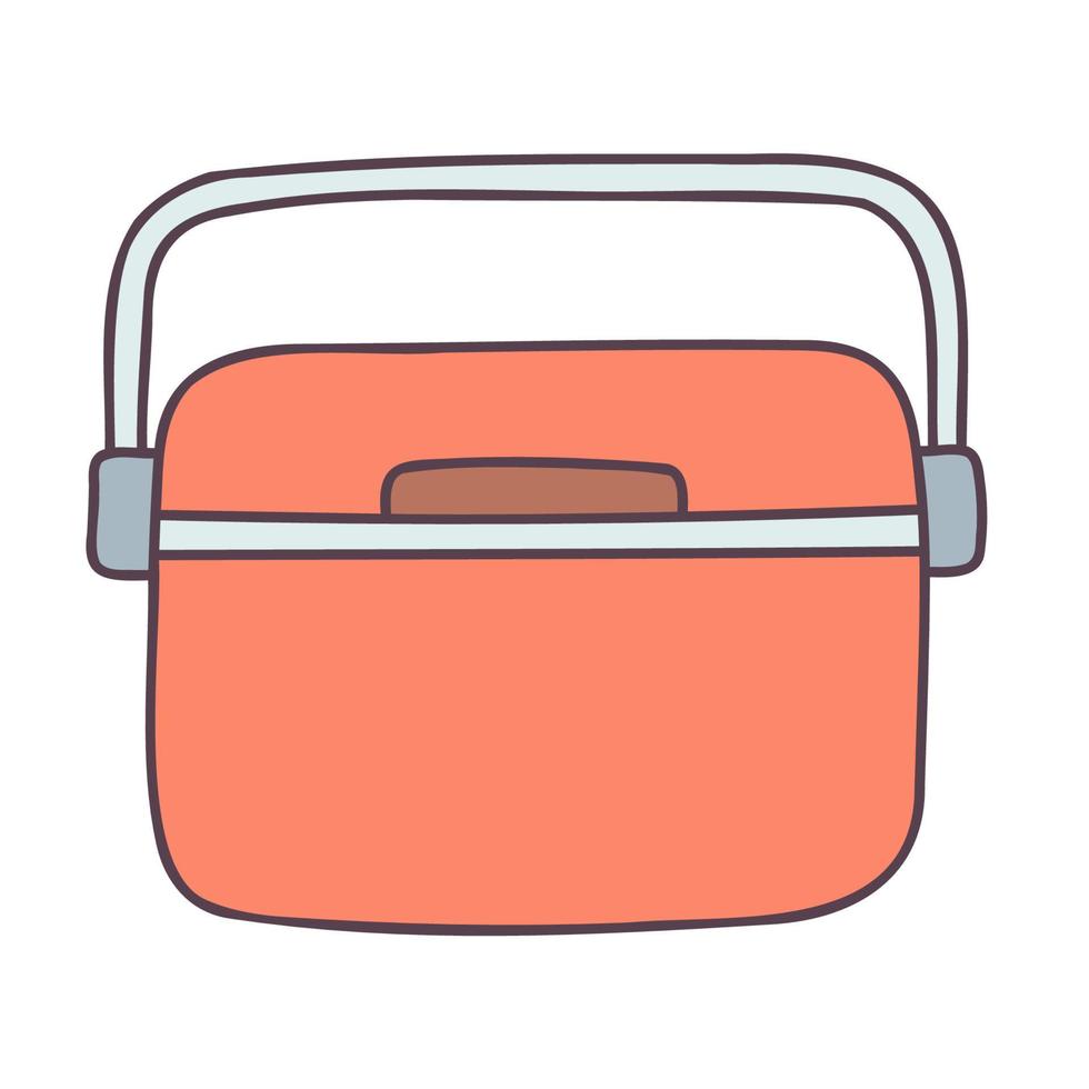 Cooler. Hand drawn doodle icon. vector