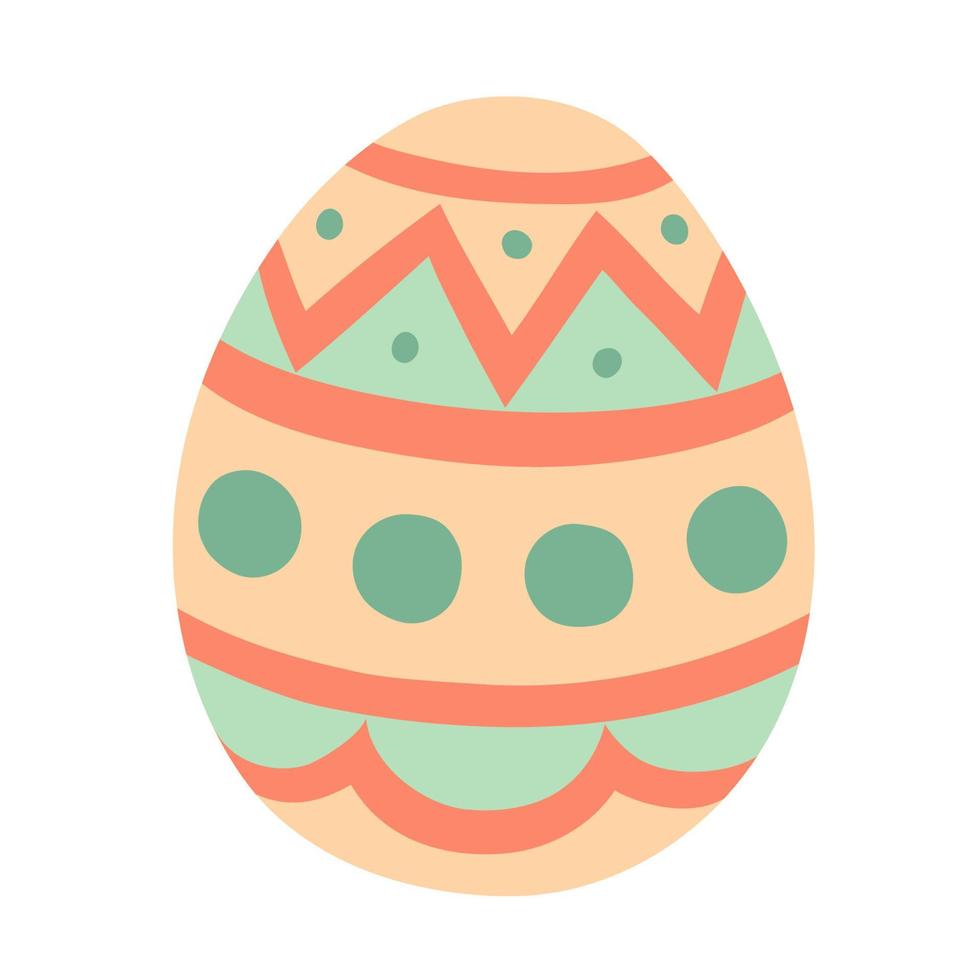 Easter Egg. Hand Drawn Spring Icons. vector