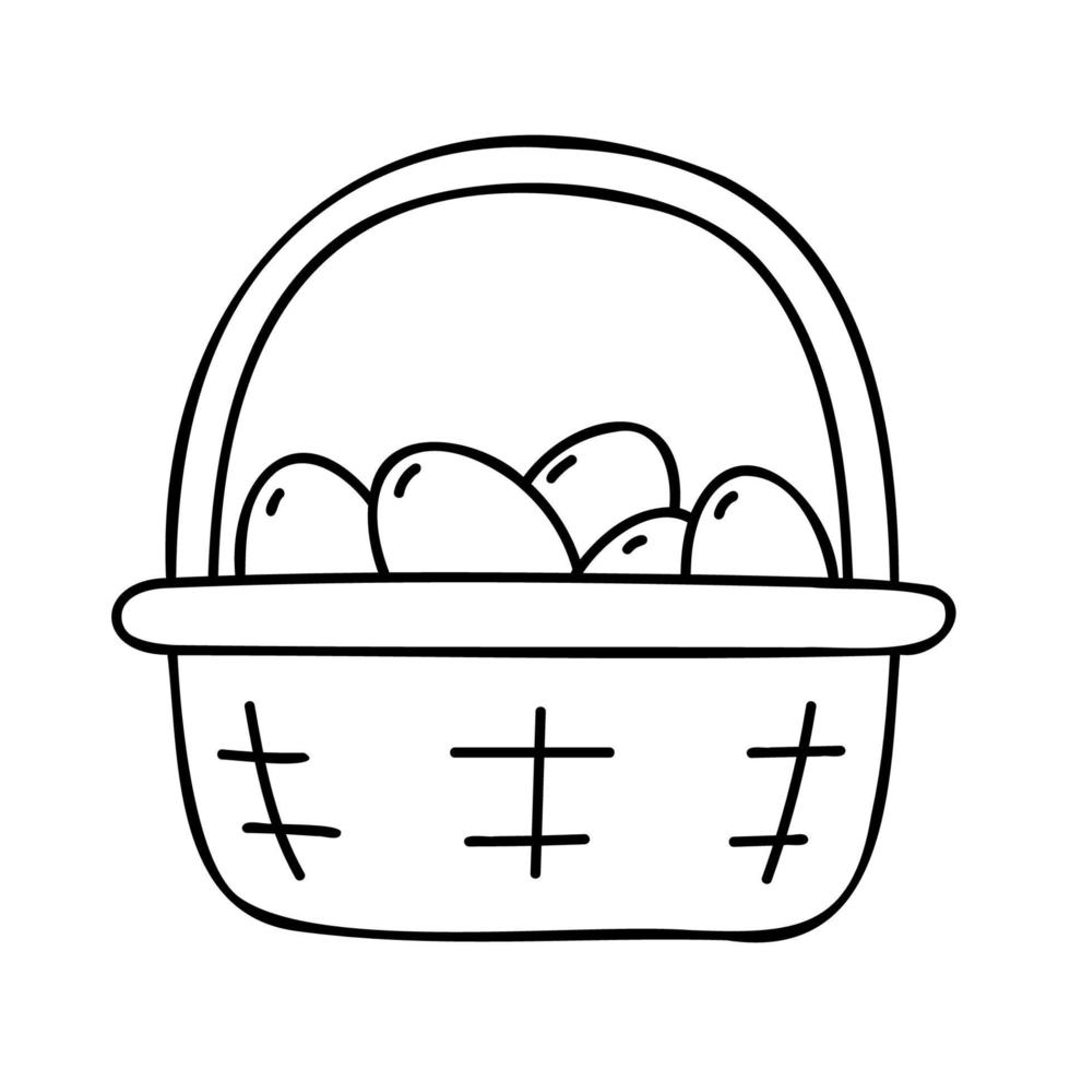 Egg. Hand Drawn Spring Icons. vector