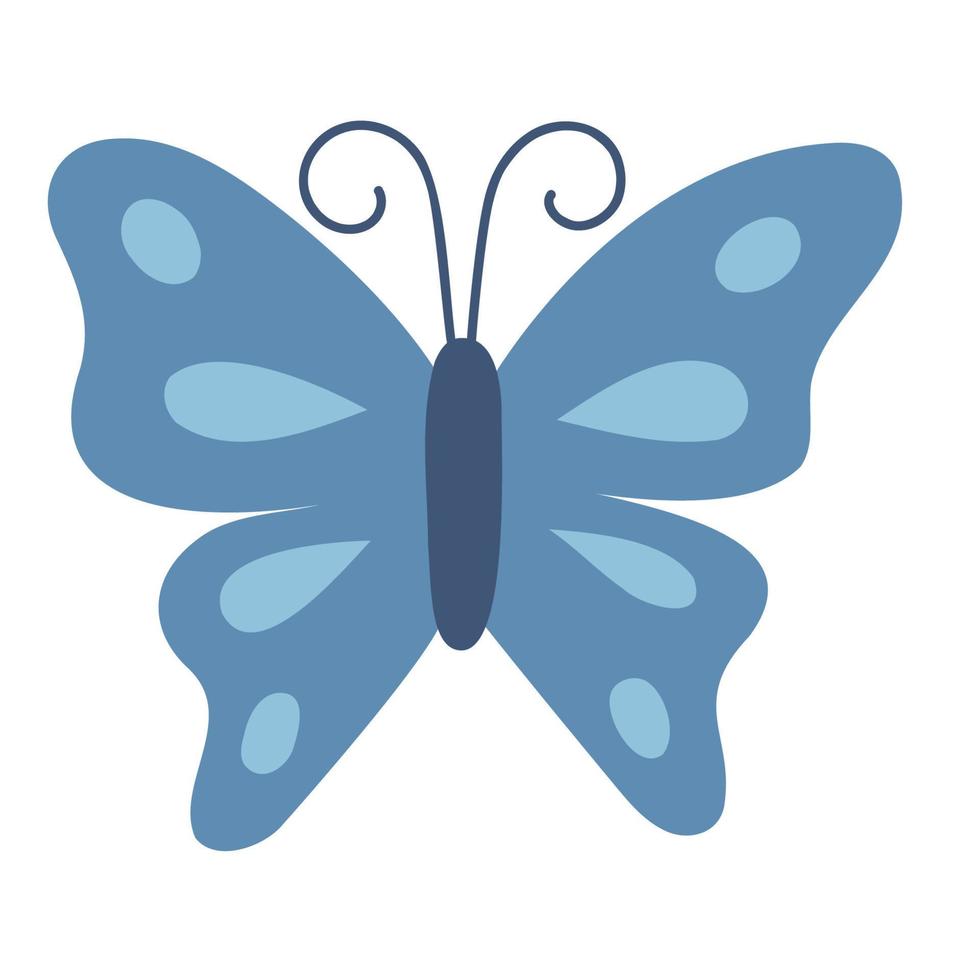 mariposa. iconos de primavera dibujados a mano. vector