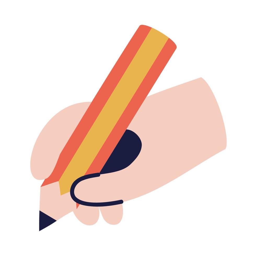 Pencil. Hand Drawn Doodle Icon. vector