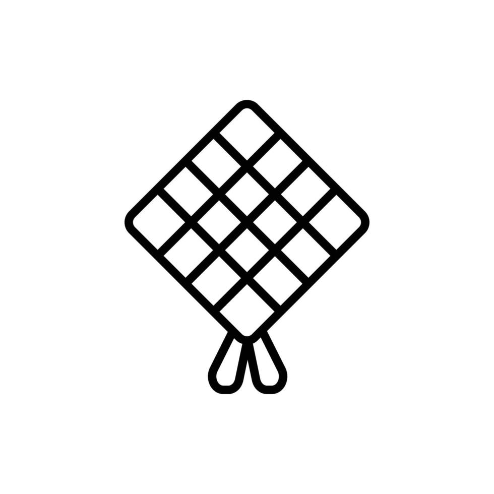 this is the icon for ketupat vector