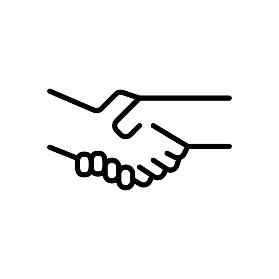 this is a shaking hands icon vector
