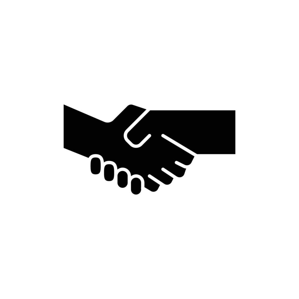this is a shaking hands icon vector