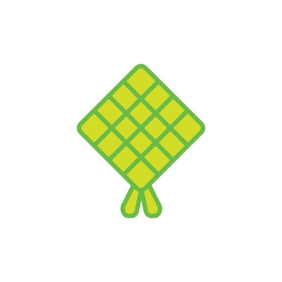 este es el icono de ketupat vector