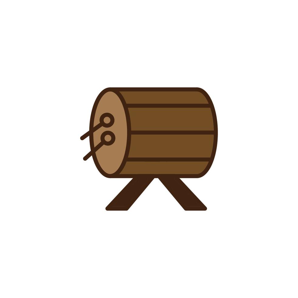 this is icon for drum vector