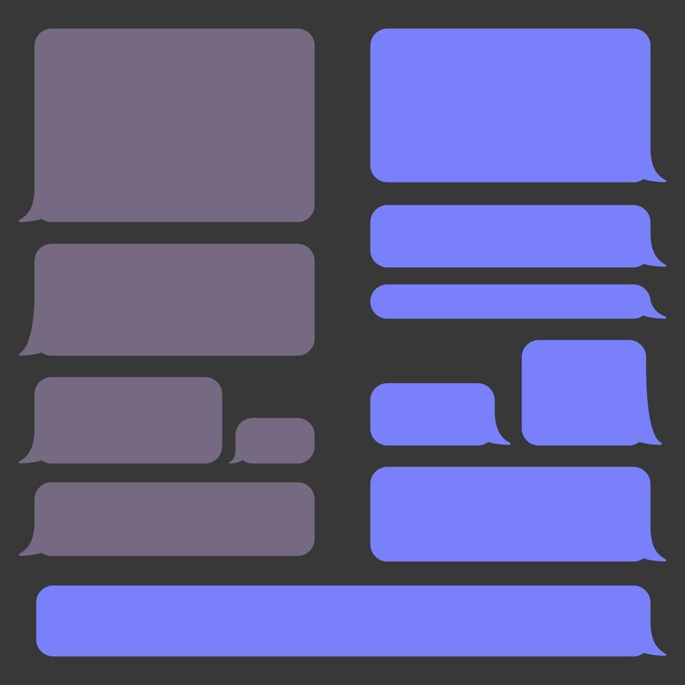 Simple Flat Chat Bubbles vector