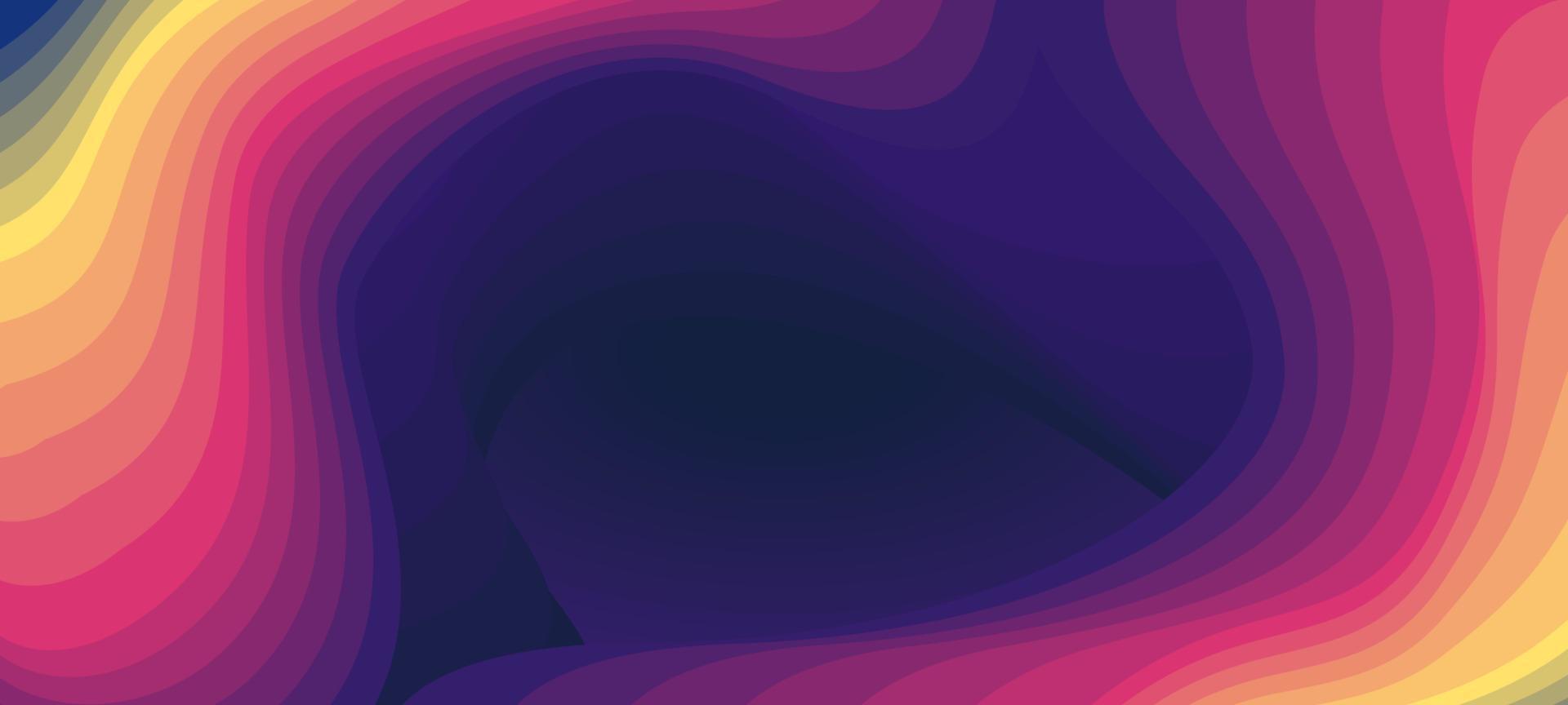 Colorful Blue Orange Purple Abstract Fluid Wave vector