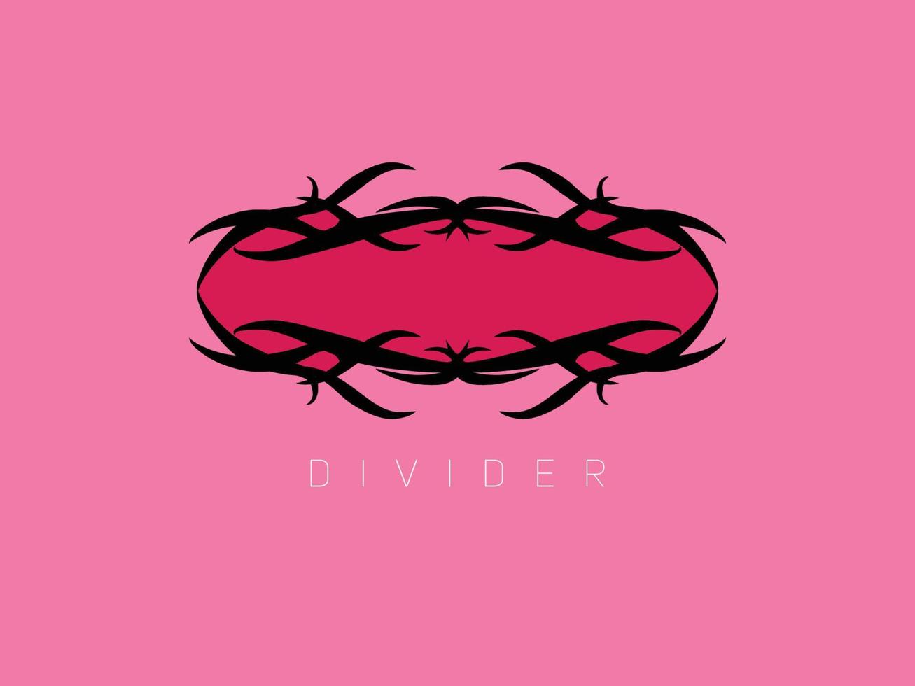 Divider vector floral calligraphy element flourish, divider for page decoration and frame design illustration swirl for text free vector