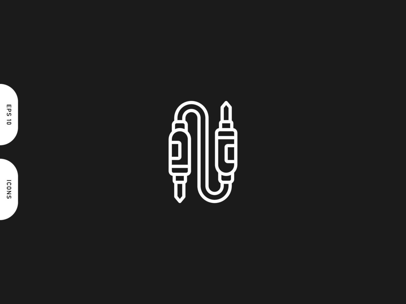Plug input output icon vector